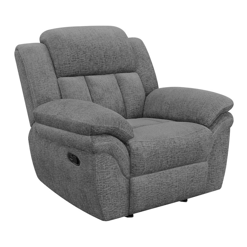 Pannen Charcoal Upholstered Glider Recliner