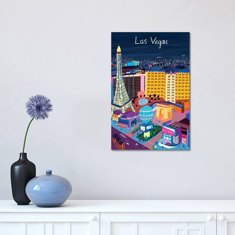 iCanvas "View from Above Las Vegas" by Carla Daly Canvas Print - 18x12x1.5