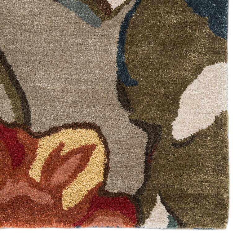 Petal Pusher Handmade Floral Area Rug
