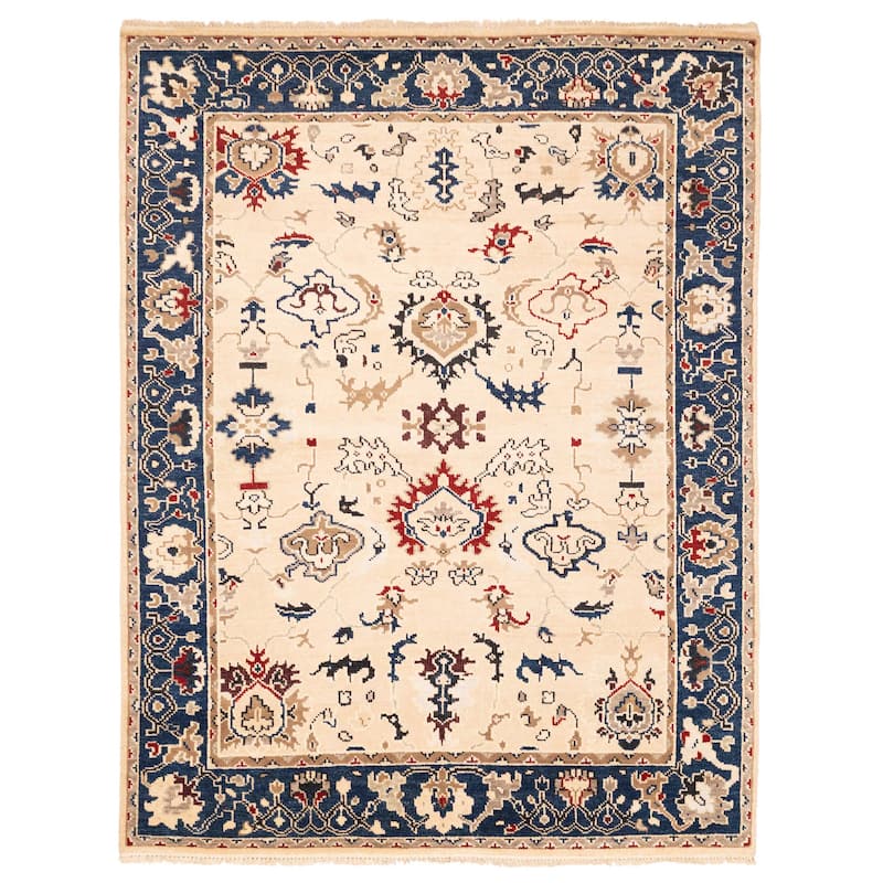 ECARPETGALLERY Hand-knotted Jules Serapi Beige Wool Rug - 8'0 x 9'11