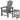 Laguna Kids Outdoor Poly Adirondack Chair With Side Table 2-Piece Set