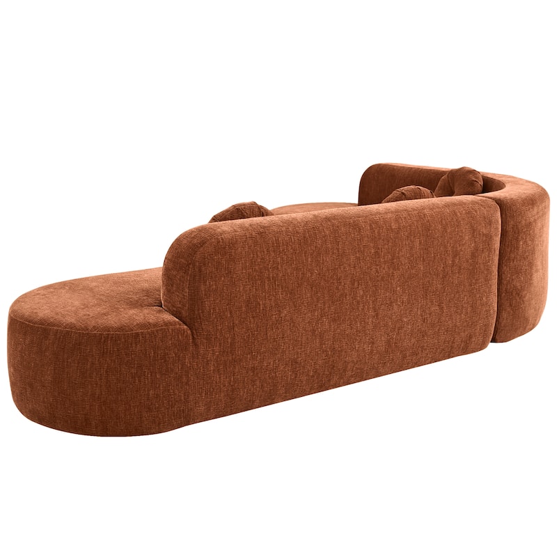 Extra Large Sectional Sofa Soft Fabric Upholstery