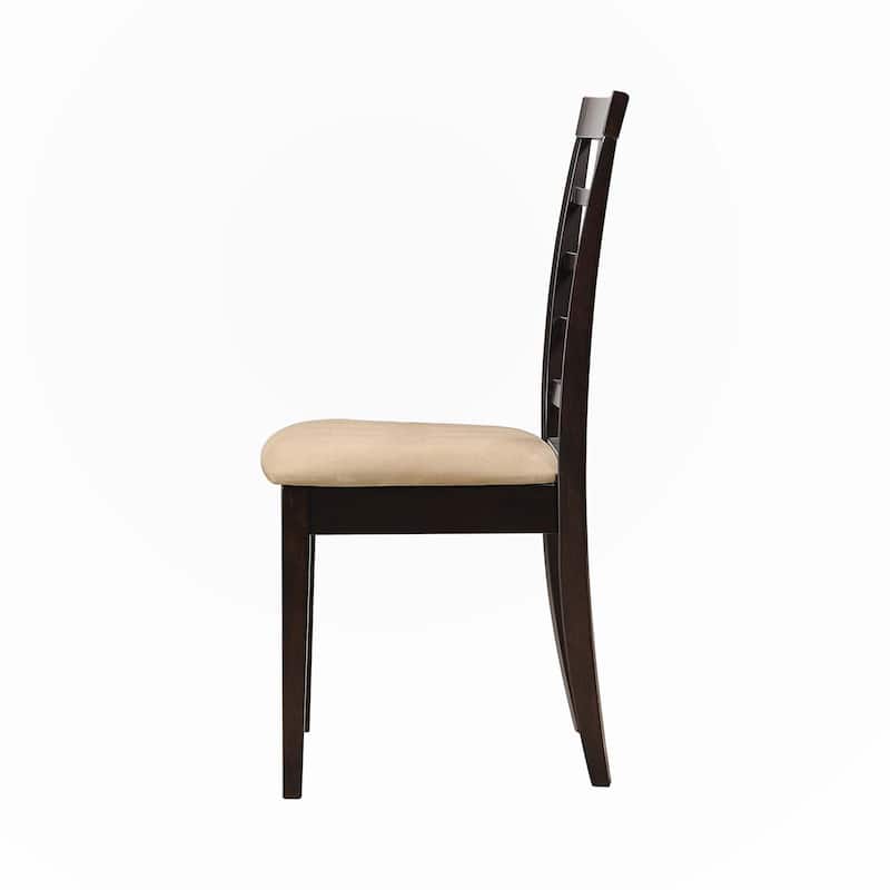 Set of 2 Lattice Back Dining Chairs