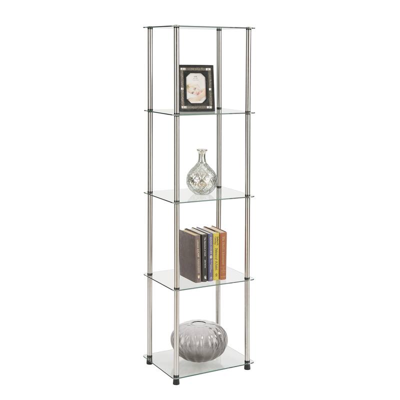 Convenience Concepts Designs2Go Classic Glass 5 Tier Tower