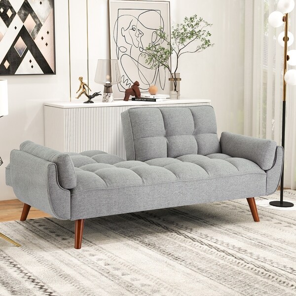 Futon Sofa Bed, Convertible Folding Futon Couch Recliner Lounge
