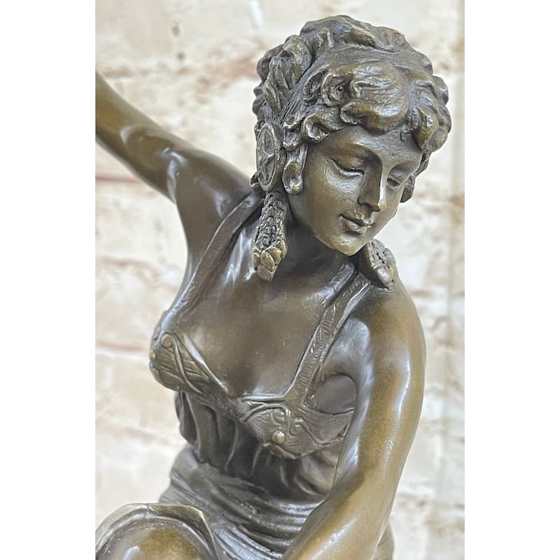 Claire Colinet French Lost Wax Dancer Bronze Sculpture Hot Cast Figurine Decor