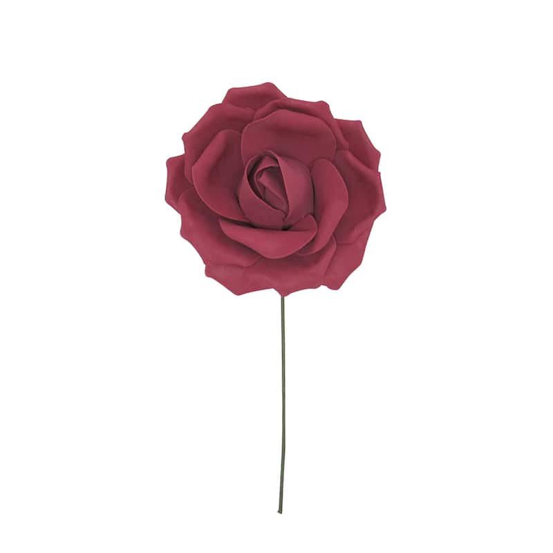 Set of 3 Large Foam Rose Stem Flower Wall Decor Backdrop Art Crafts 8in