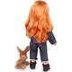 preview thumbnail 4 of 3, Gotz: Hannah & Her Dog Polly - 19.5" Standing Poseable Doll Set, Kids 3+