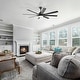 preview thumbnail 32 of 67, 52"/66" Inch Ceiling Fan with Light,APP and Remote Control, Low Profile,Smart Optional