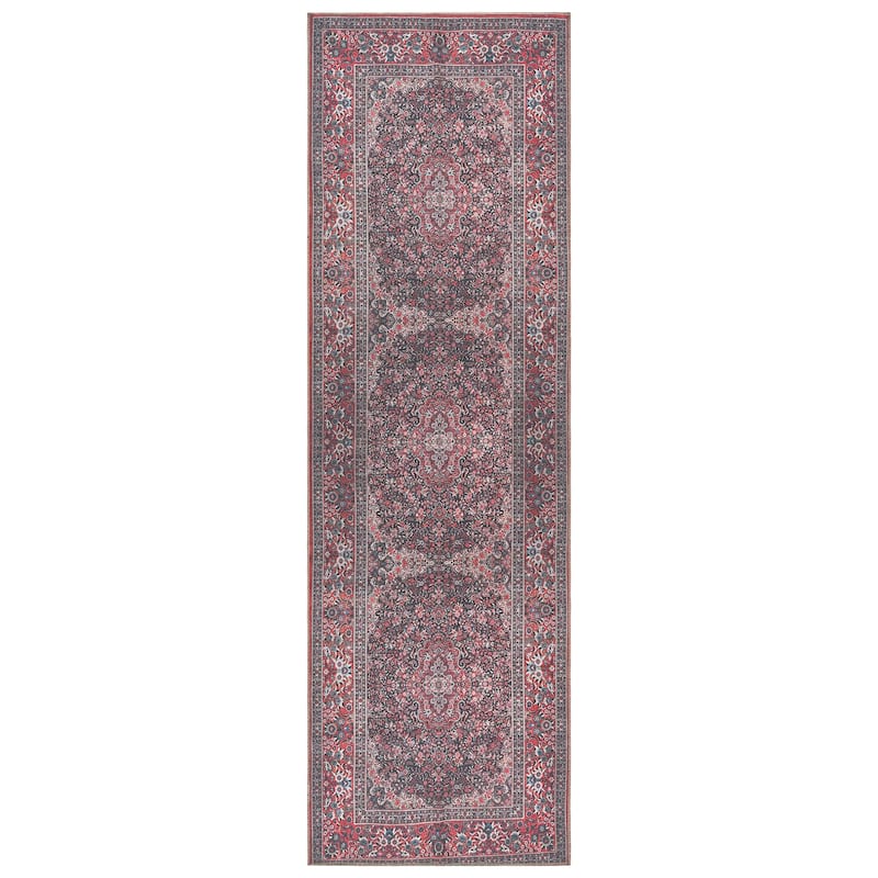 Thomasville Emporia Industrial Old World Chenille Machine Washable Non-Slip Flat Pile Area Rug Collection