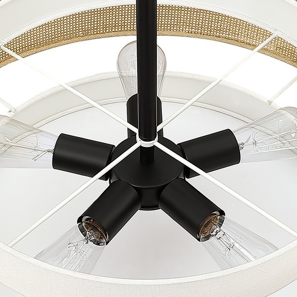Black double canopy chandelier outlet
