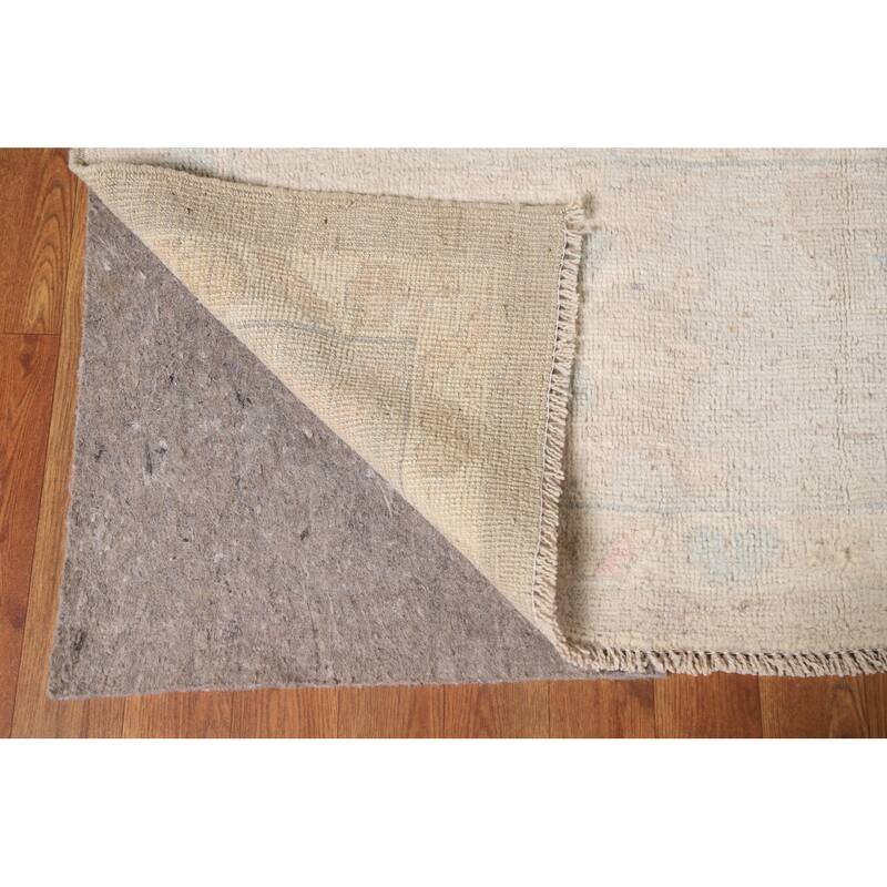 Vegetable Dye Oushak Large Area Rug Handmade Wool Carpet - 10'5"x 13'8"