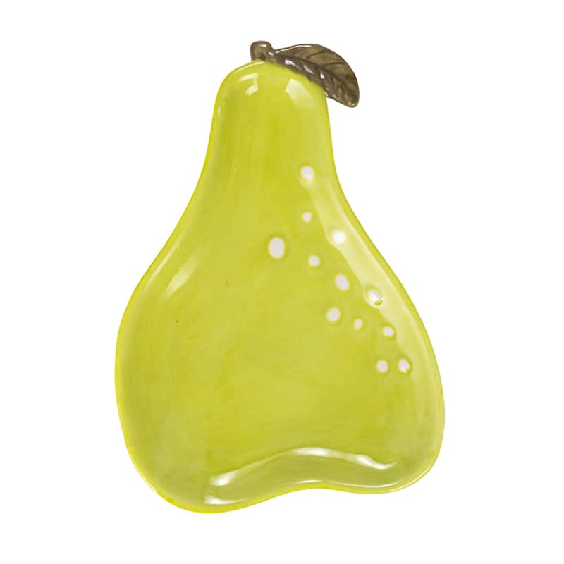 Stoneware Fruit Plate Set - 6.0"L x 4.0"W x 0.8"H