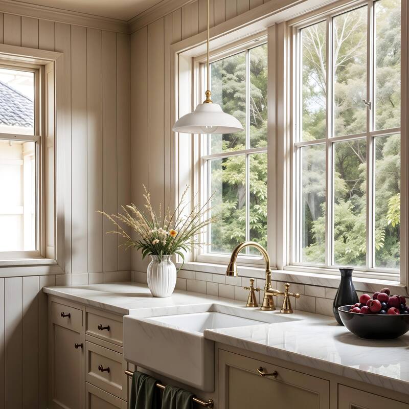 Tresor White Modern Pendant Light - Metal & Gold, White Dome Light Fixture For Modern, Scandinavian, Minimalist Room Decor - 12"