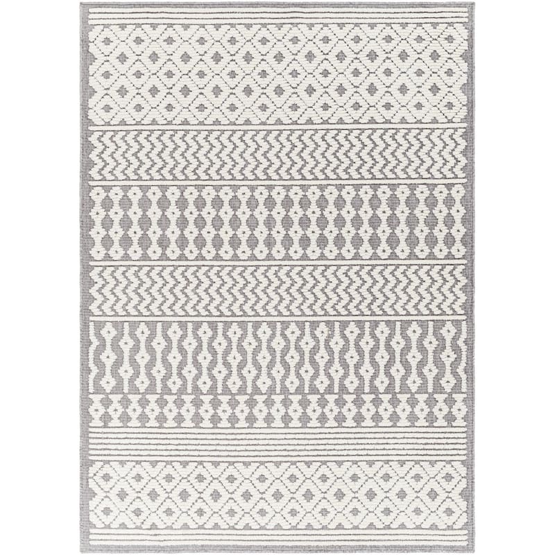 Livabliss Lyna Country Diamond Washable Area Rug