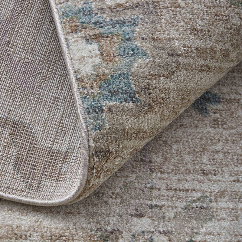 HomeRoots Abstract Bohemian Rectangle Area Rug