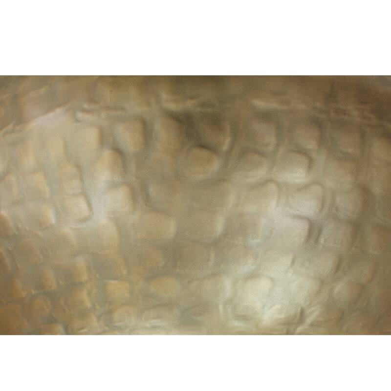 Pasargad Home Helios Drum Shape Coffee Table - W39" x D34.5" x H14.5"