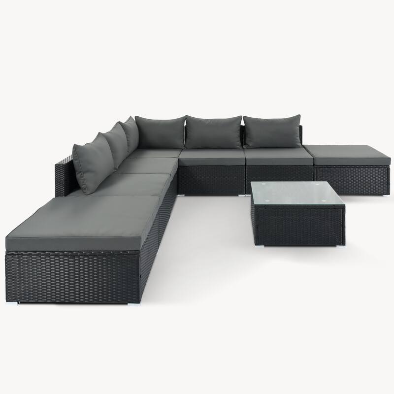 8-Pieces Outdoor Patio Furniture Sets