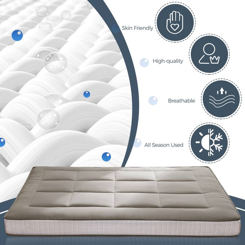 6-inch Thick Padded Floor Futon Mattress