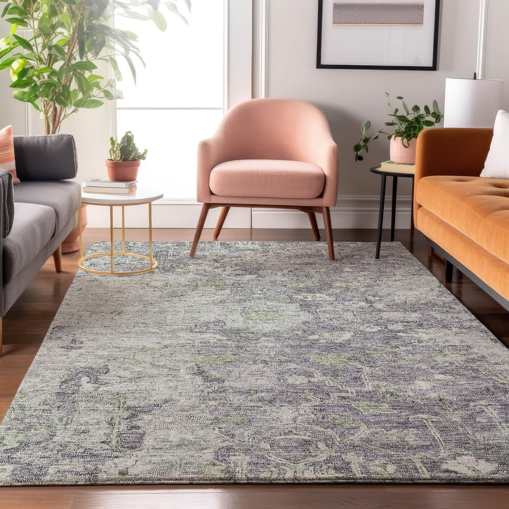 Premium Washable Super Soft Distressed Traditional Mayfield Rug