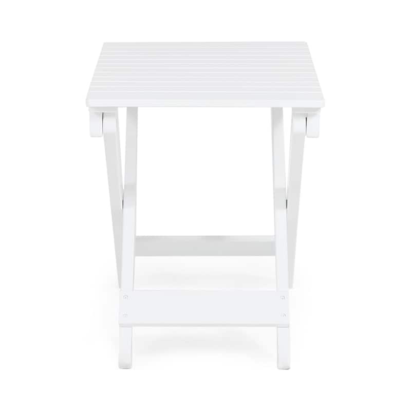 Malibu Outdoor Folding Side Table by GDFStudio - 22.75"W x 15"D x 18.5"H