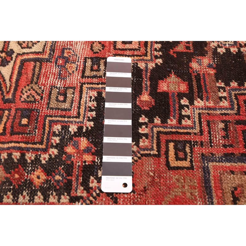 ECARPETGALLERY Hand-knotted Anatolian Vintage Black, Red Wool Rug - 4'5 x 6'10