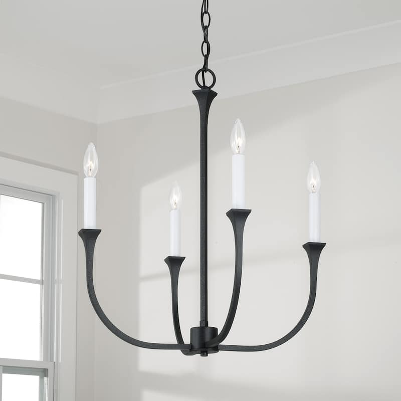 Decklan 4-Light Chandelier - 21.25"W x 25"H