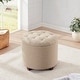 preview thumbnail 5 of 80, Donovan Tufted Round Storage Ottoman
