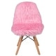 preview thumbnail 17 of 20, Kids Shaggy Dog Accent Chair - Desk Chair - Playroom Chair - 14"W x 14"D x 23.5"H