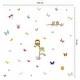 preview thumbnail 5 of 4, Walplus Colorful Butterflies Owl Tree Kids Wall Sticker Nursery Decor