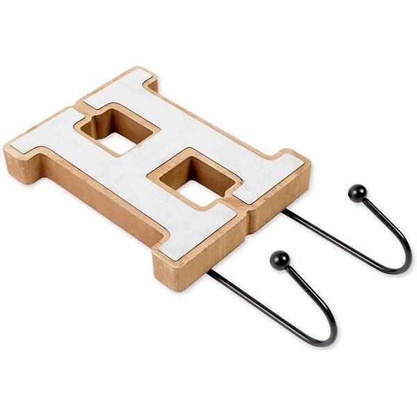 Shop 4pcs 8 Wood Home Letter Wall Mount Hooks Decorative For Hanging Key Coat Towel Overstock 31673447