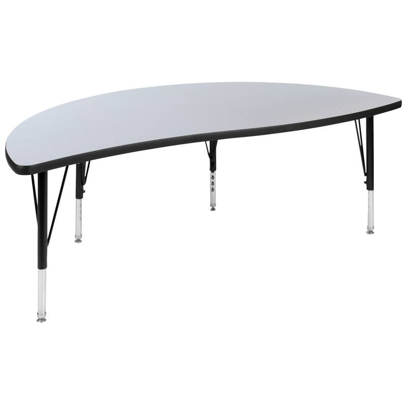 2 Piece 60" Circle Flexible Kids Adjustable Activity Table Set