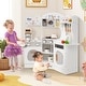 preview thumbnail 4 of 6, Corner Play Kitchen with Coffee Machine and Safe Design - 41" x 12" x 37"