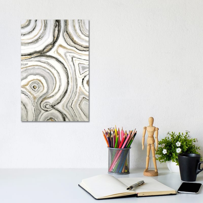 iCanvas "Shades Of Gray" by Liz Jardine Canvas Print - 12x8x0.75