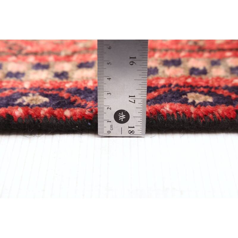 ECARPETGALLERY Hand-knotted Andelz Red Wool Rug - 3'6 x 9'5