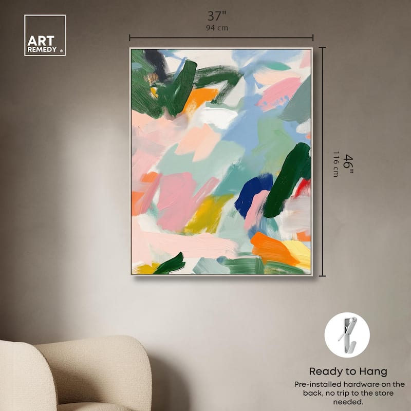 Abstract Brush Rhythm Canvas by Art Remedy