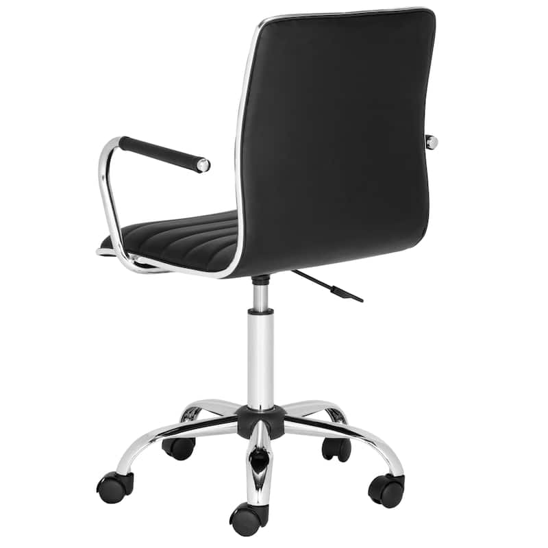 SAFAVIEH Kendra White Adjustable Height Office Desk Chair - 22.4" x 19.9" x 35.9" - 22.4" x 19.9" x 35.9" - 22Wx23Dx40H