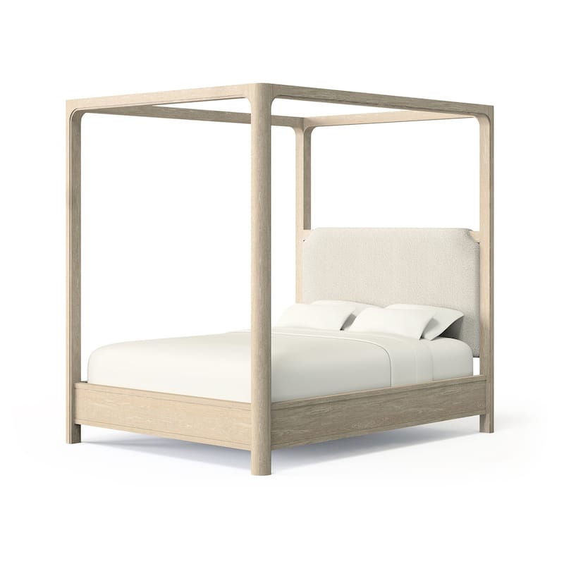 Solano 85-inch Canopy Bed Weathered Mango