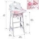preview thumbnail 12 of 15, Badger Basket Doll High Chair with Accessories and Free Personalization Kit