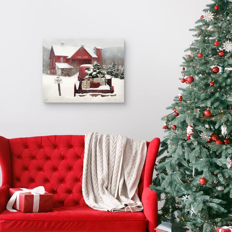 Tree Farm Christmas by Lori Deiter Canvas Art Print