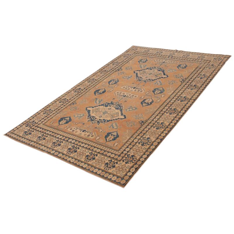 ECARPETGALLERY Hand-knotted Finest Ghazni Copper, Tan Wool Rug - 6'6 x 10'4
