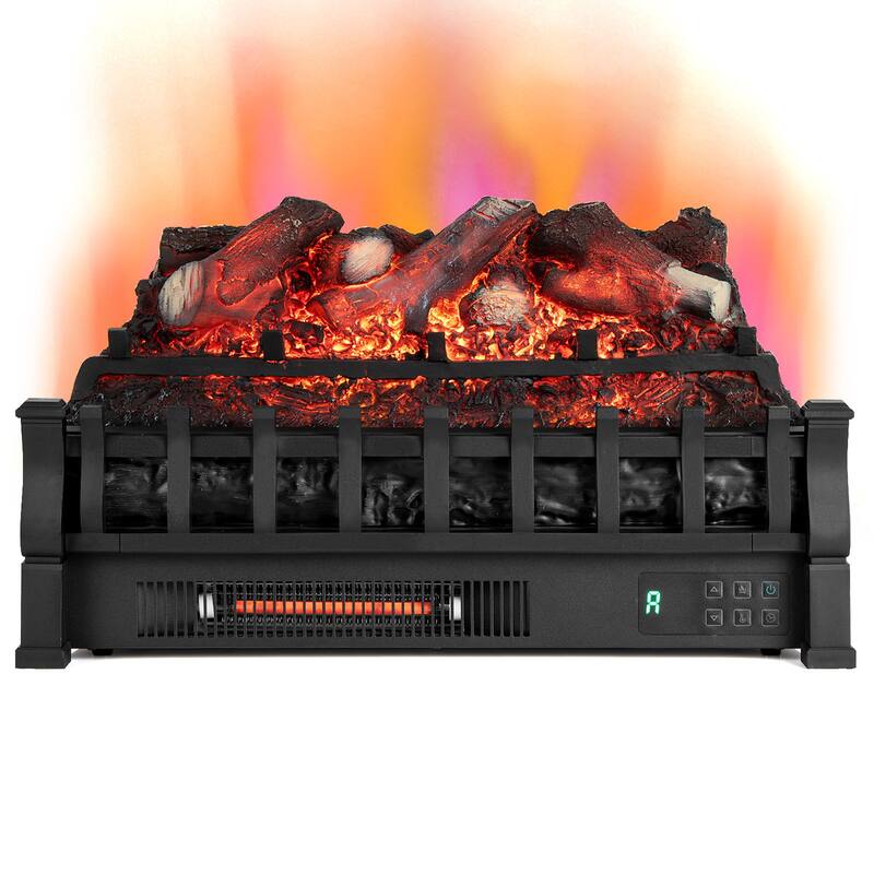 Costway 23" Electric Fireplace Heater Fireplace Logs Inserts Infrared - See Details