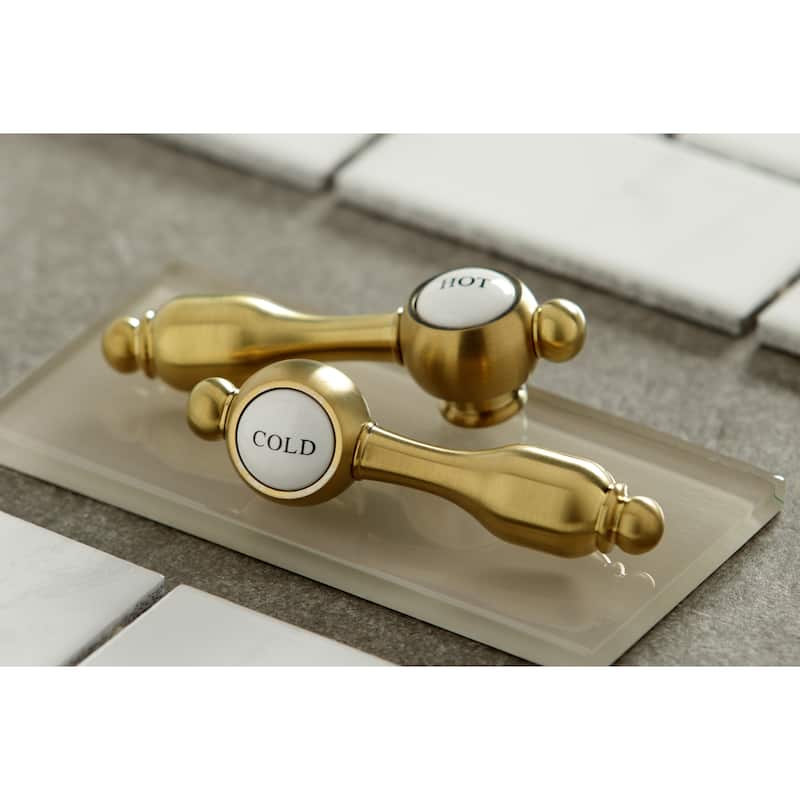 Kingston Brass Tudor Bridge Kitchen Faucet with Brass Sprayer