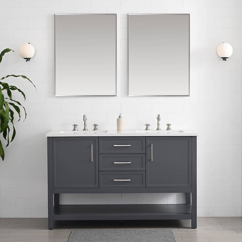 Sudio Design Arlo 54" Double Bathroom Vanity - 54" Double Sink