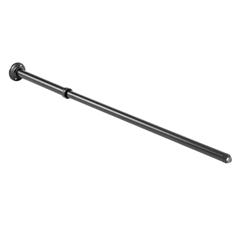 Utopia Alley Rustproof L-Shaped Corner Rod Vertical Ceiling Support Bar, Black
