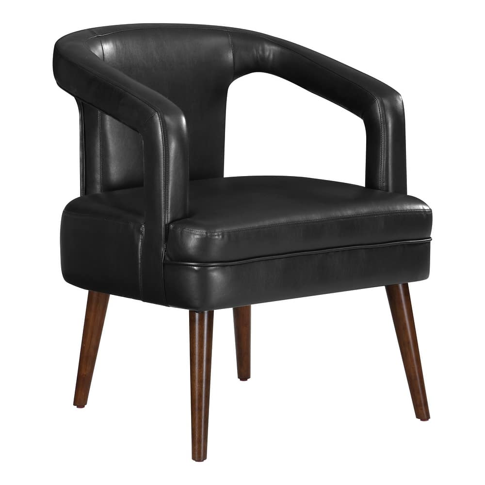 Mason Accent Reception Chair in Faux Leather