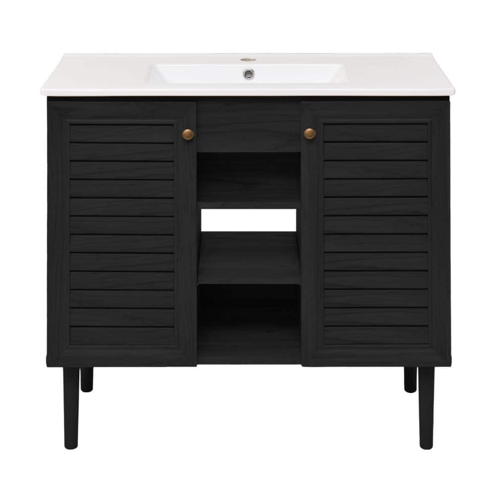 Swiss Madison SM-BV6202 Bron 37" Free Standing Single Basin Vanity Set