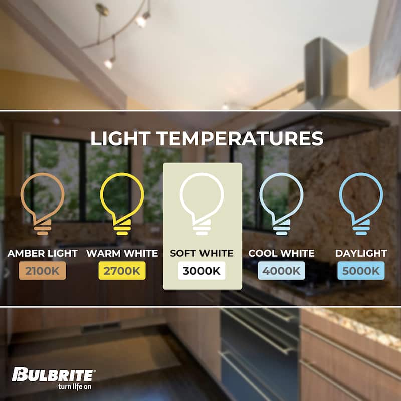 Bulbrite Pack of (4) 6.5 Watt Dimmable Flood MR16 Bi-Pin (GU5.3) LED Light Bulb - 3000K (Soft White Light), 500 Lumens