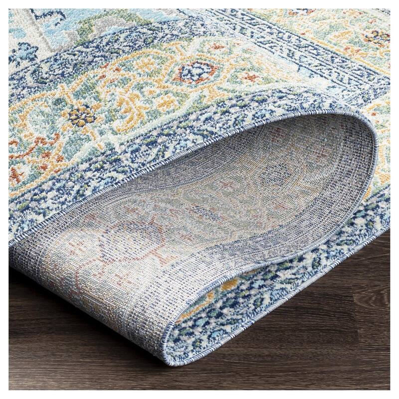 Livabliss Bodrum Updated Traditional Medallion Indoor / OutdoorArea Rug