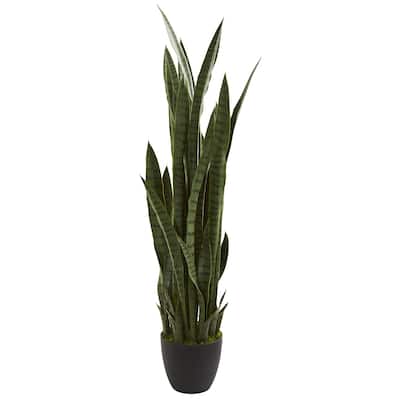46" Sansevieria Artificial Plant - Green